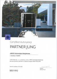 Certyfikat partner JUNG